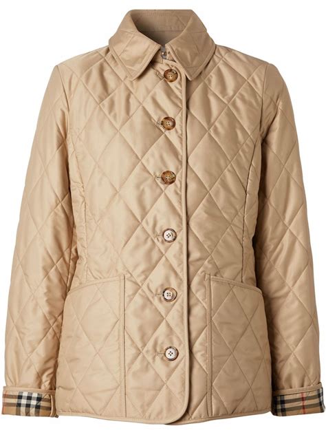 burberry beige quilted jacket|burberry quilted jacket outlet.